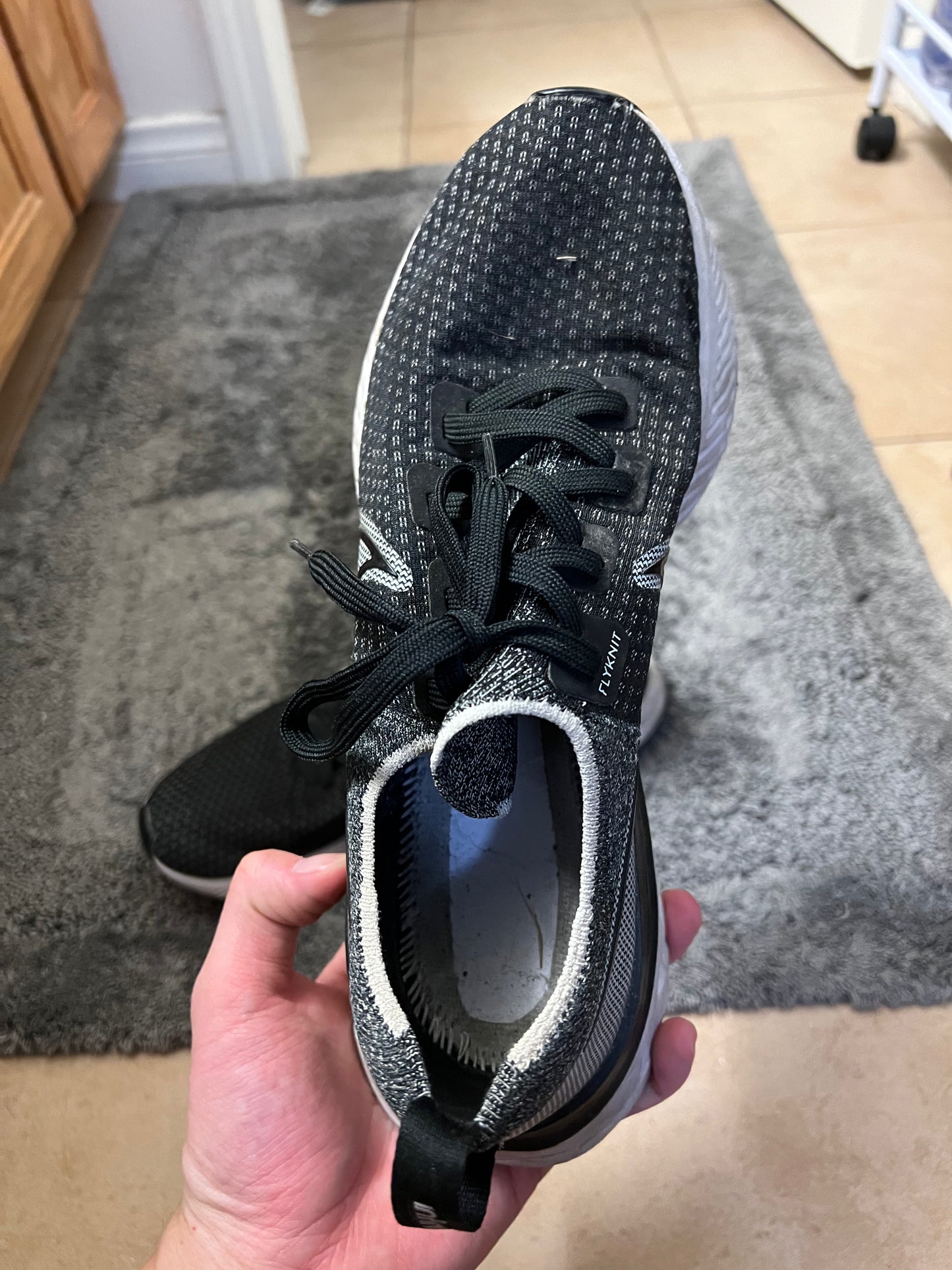 Nike React Infinity Run Flyknit WMNS "Black White"