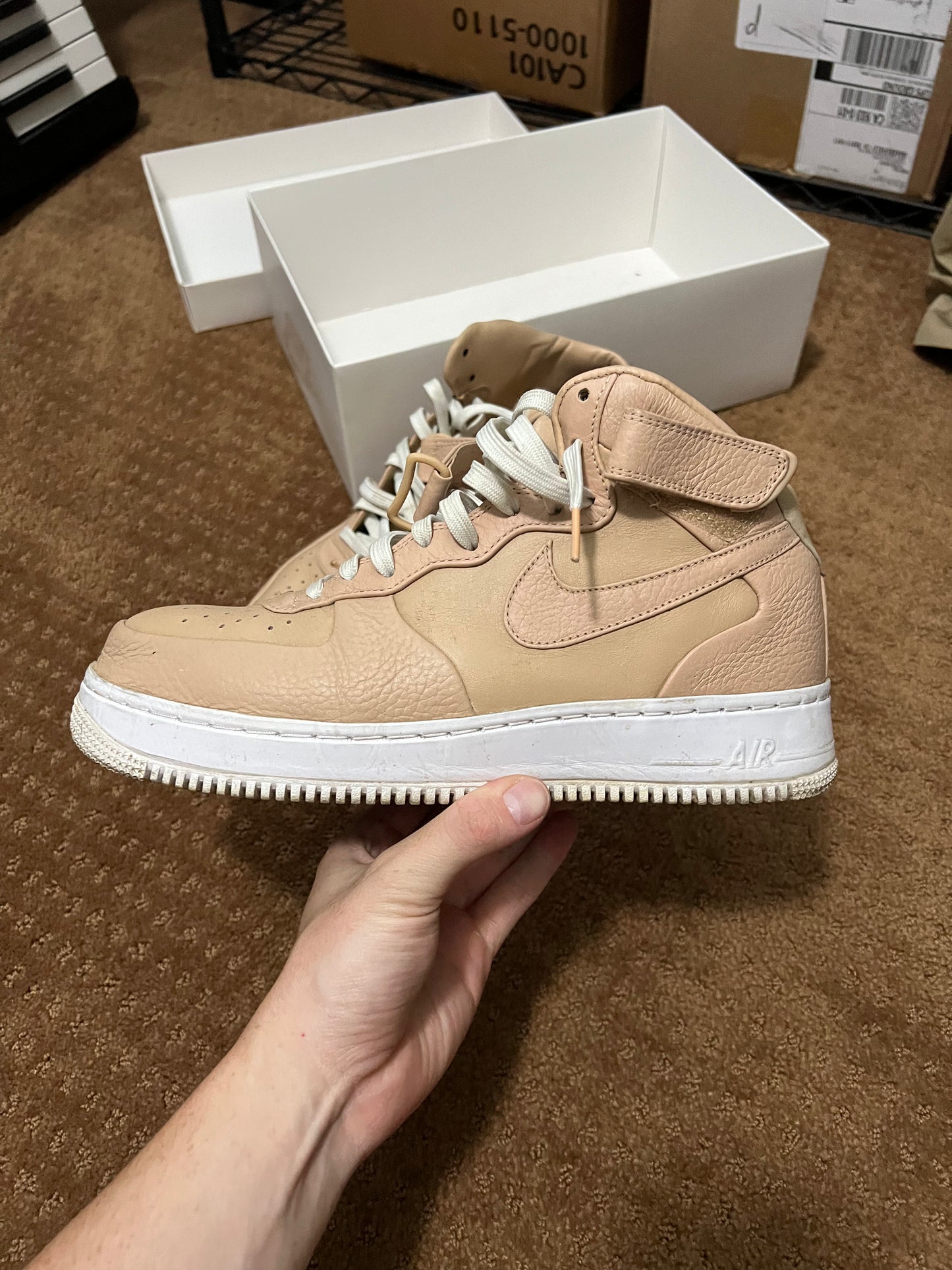 Nikelab Air Force 1 Mid "Vachetta Tan"