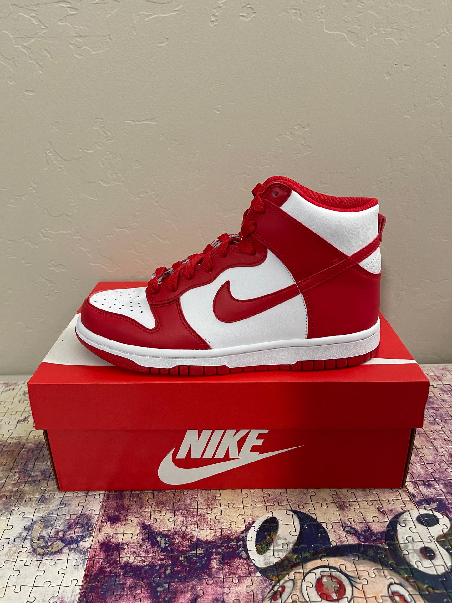 Nike Dunk High GS "Championship Red"