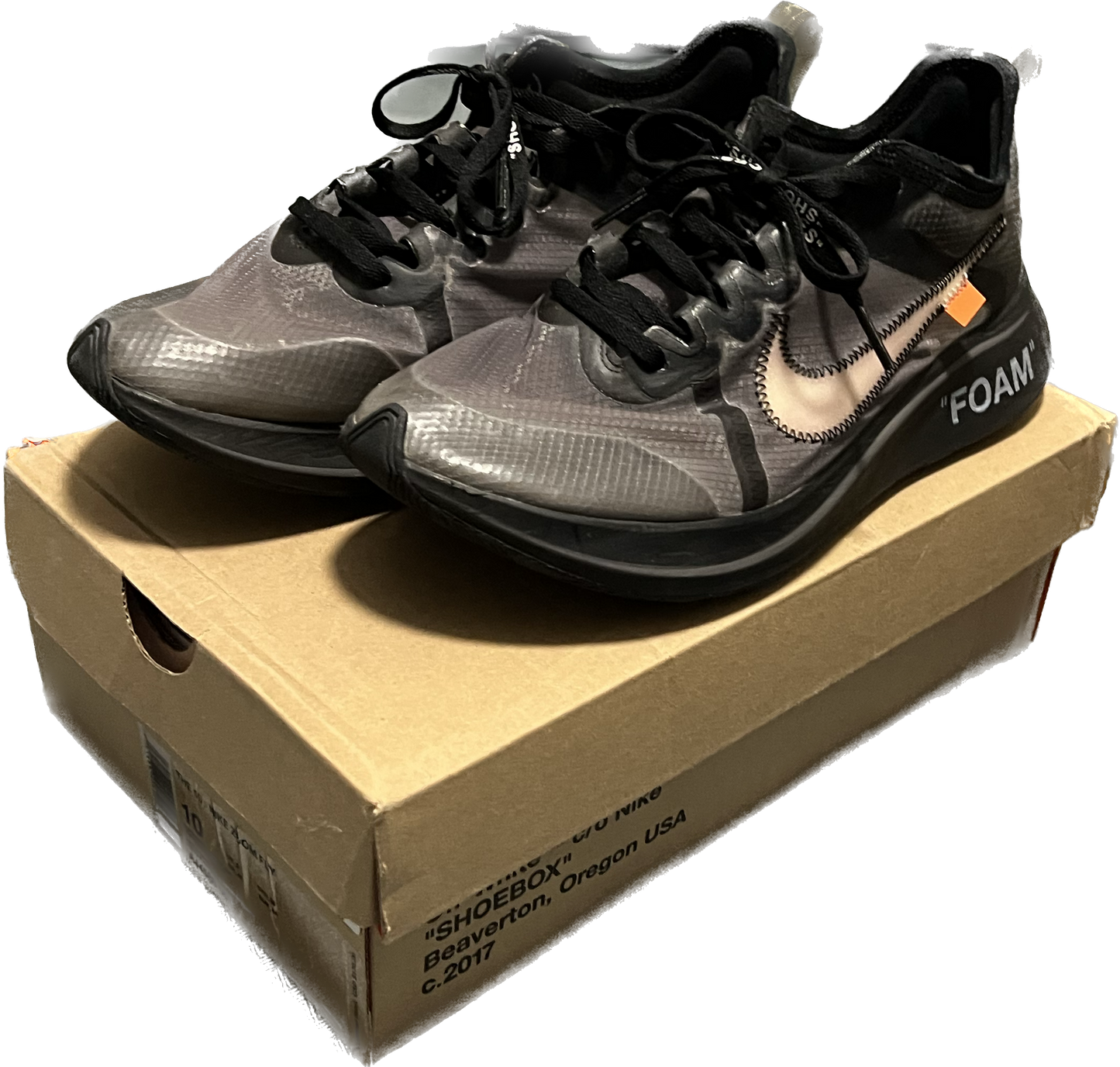 Off-White x Nike Zoom Fly "Black"